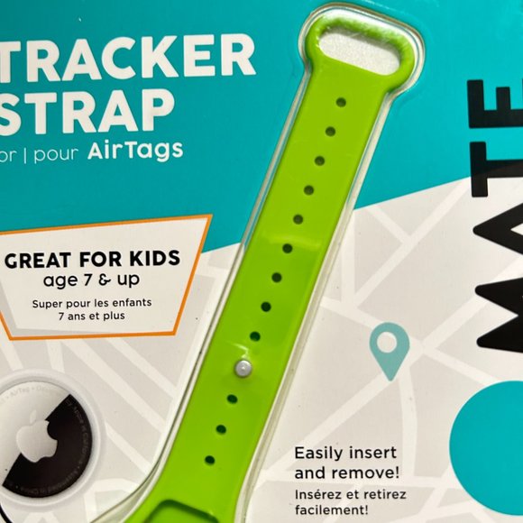 Lot of 2 Case-Mate TRACKER STRAP for Apple AirTag Green great for kids - Picture 7 of 9
